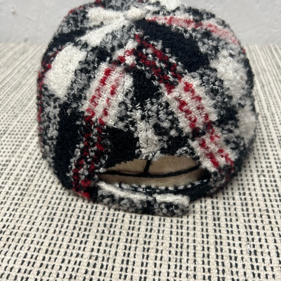 Not your friend plaid black red fussy academia vibes hat OS Y2K - Picture 6 of 6